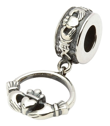 Celtic Charm Bracelet Spiral Dangle Shamrock Charm – Tara's Diary